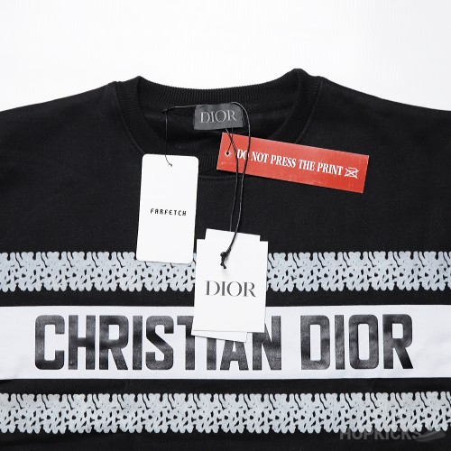 Christian Dior Crewneck Sweatshirt Black (Dot Perfect)