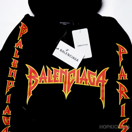 Balenciaga Metal Logo Oversized Hoodie (Dot Perfect)