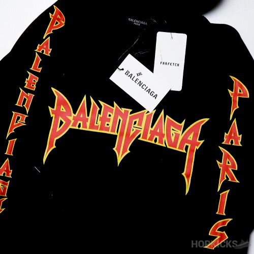 Balenciaga Metal Logo Oversized Hoodie (Dot Perfect)