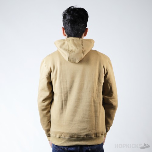 Burberry Camel Logo Print Cotton Hoodie (Dot Perfect)