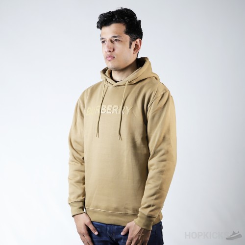 Burberry Camel Logo Print Cotton Hoodie (Dot Perfect)