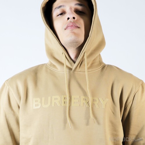 Burberry Camel Logo Print Cotton Hoodie (Dot Perfect)