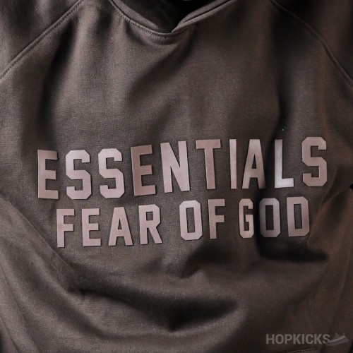 Fear of God Essentials Logo-Print Hoodie (Dot Perfect)