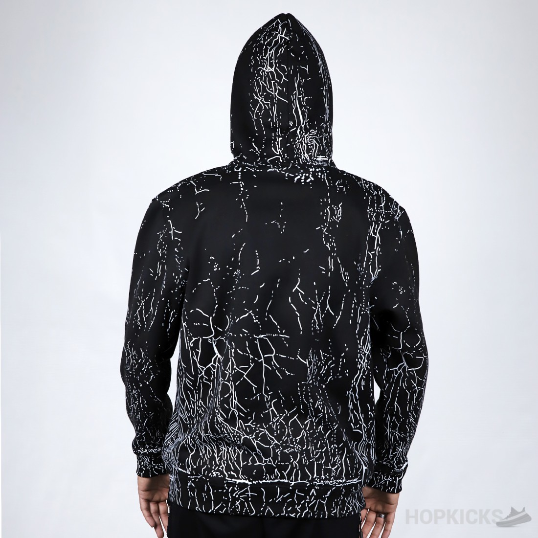 AMIRI cracked logo-print hoodie - Black