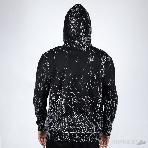 Amiri Cracked Logo-Print Hoodie