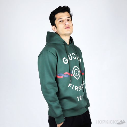 Gucci Firenze 1921 Printed Drawstring Hoodie