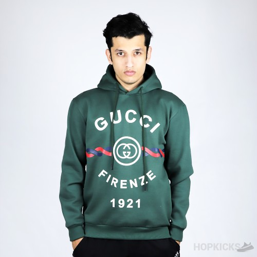 Gucci Firenze 1921 Printed Drawstring Hoodie