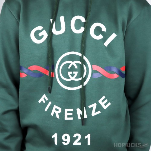 Gucci Firenze 1921 Printed Drawstring Hoodie