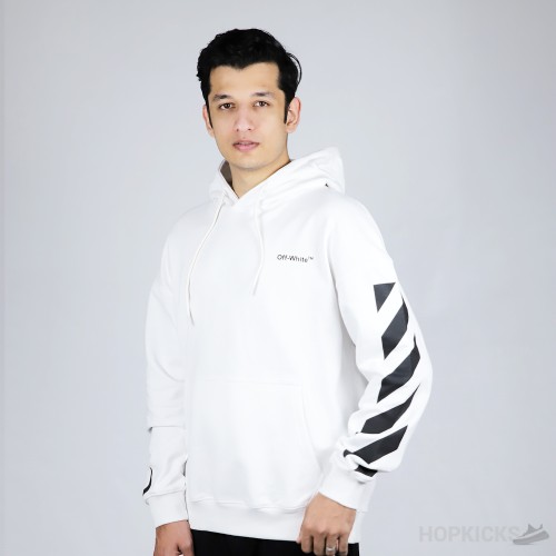 Off-White Diag-Stripe Cotton Hoodie