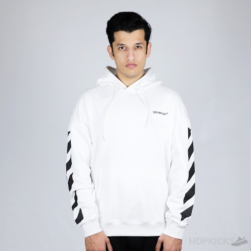 Off-White Diag-Stripe Cotton Hoodie