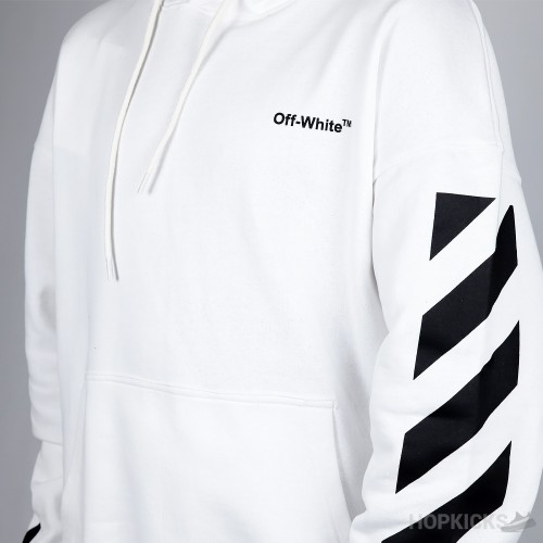 Off-White Diag-Stripe Cotton Hoodie