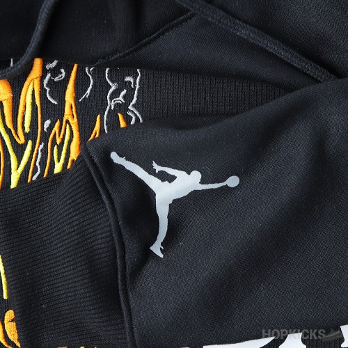 Travis Scott MJ Fleece Hoodie Black