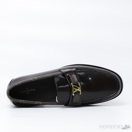 LV Major Side Monogram Brown Loafers (Dot Perfect)