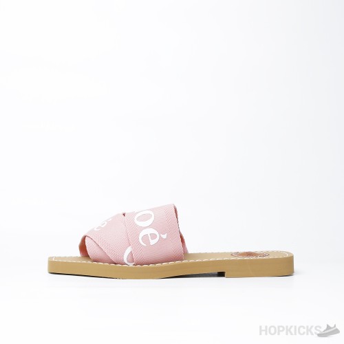 Chloe Chunky Heel Pink Strip (Premium Batch)