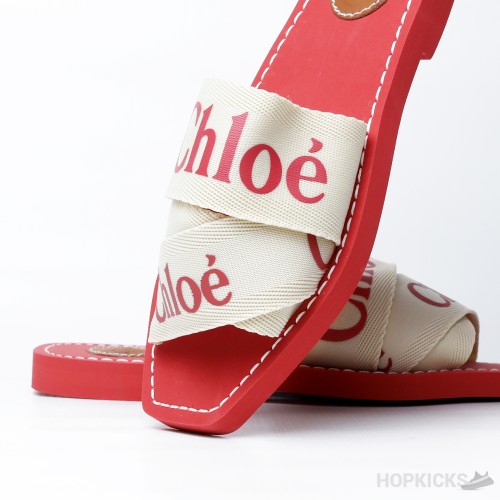 Chloe Ribbon Slipper Red (Premium Batch)