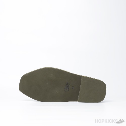 Chloe Ribbon Slipper Green (Premium Batch)