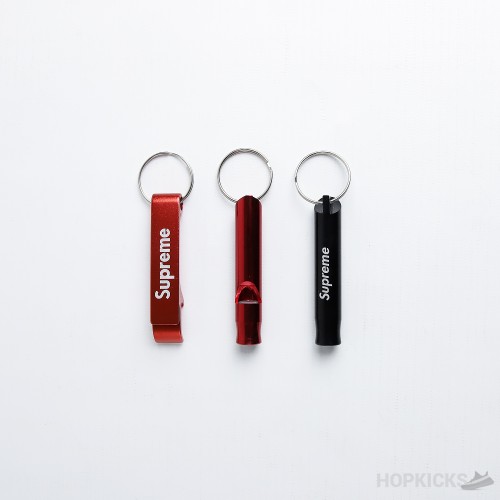 Supreme Whistle and Opener Keychain