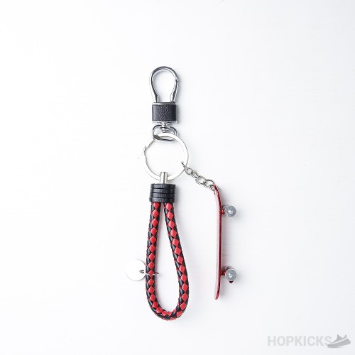 Supreme Skateboard Keychain With Stylish Rope