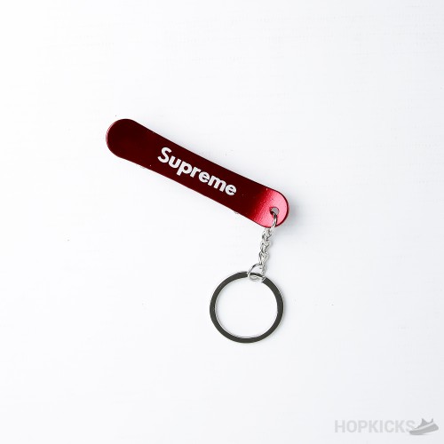 Supreme Skateboard Keychain