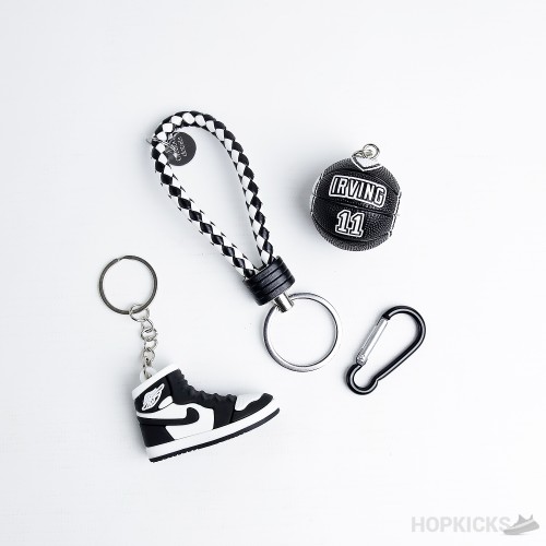 3D sneaker keychain wholesale mini shoe Air Jordan 1 X Christian Dior