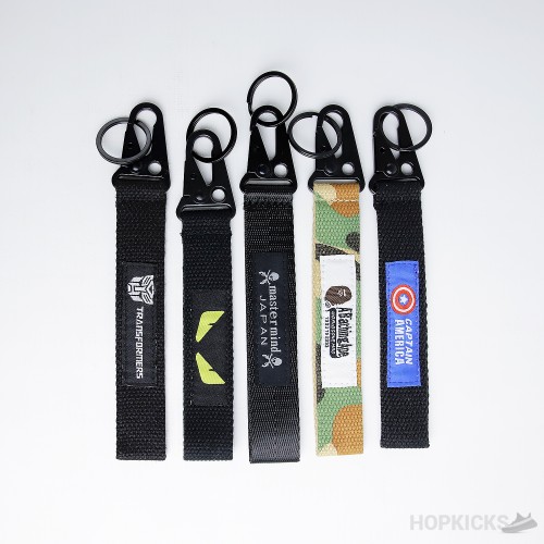 Multiple Lanyard Stripes Keychain