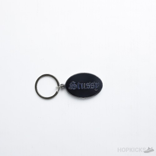 Stussy OE Badge Keychain Black