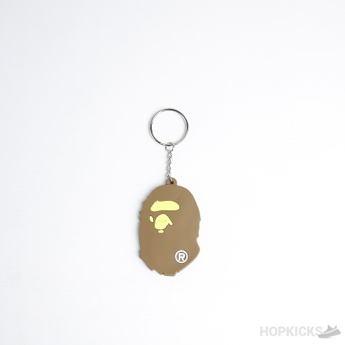 Bathing APE logo Red Black Brown Keychain