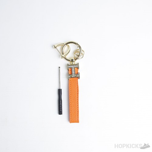 Luxury H Logo Keyring Keychain