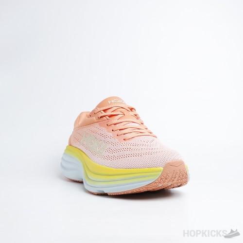 Hoka One One Bondi 8 Puffin's Bill Orange Amber Yellow (Dot Perfect)