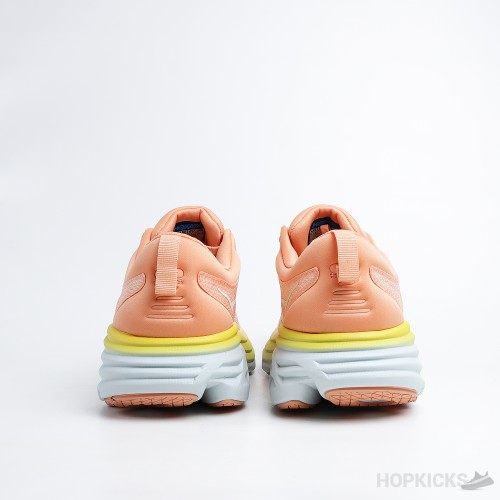 Hoka One One Bondi 8 Puffin's Bill Orange Amber Yellow (Dot Perfect)