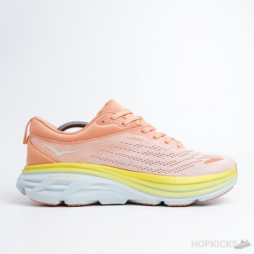 Hoka One One Bondi 8 Puffin's Bill Orange Amber Yellow (Dot Perfect)