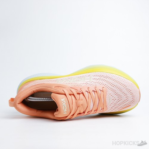 Hoka One One Bondi 8 Puffin's Bill Orange Amber Yellow (Dot Perfect)