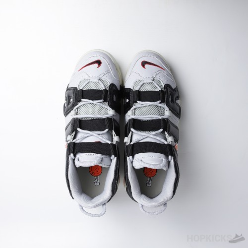 Nike Air More Uptempo GS Hoops Black Red Grey (Premium Batch)