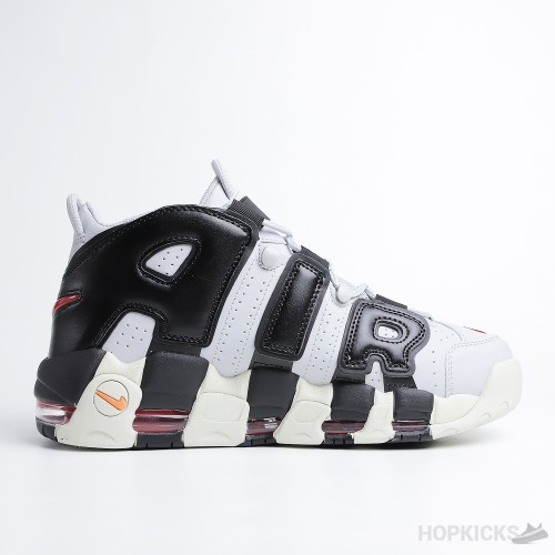 Nike Air More Uptempo GS Hoops Black Red Grey (Premium Batch)