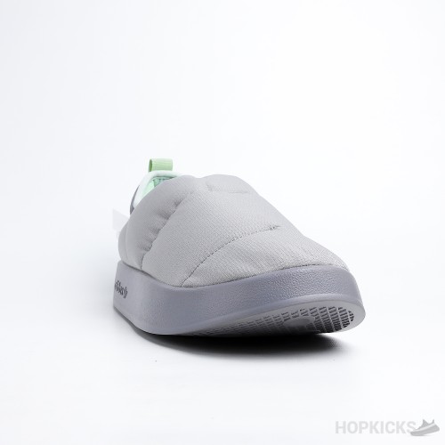 Adidas Puffylette Charcoal Solid Grey Linen Green Magic Lime (Dot Perfect)