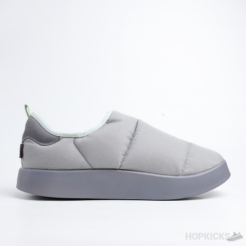 Adidas Puffylette Charcoal Solid Grey Linen Green Magic Lime (Dot Perfect)