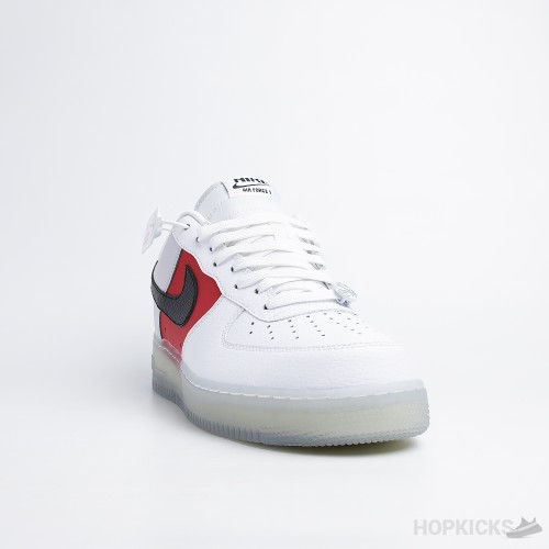 Nike Air Force 1 Low White Red Black (Icy Soles) (Dot Perfect)