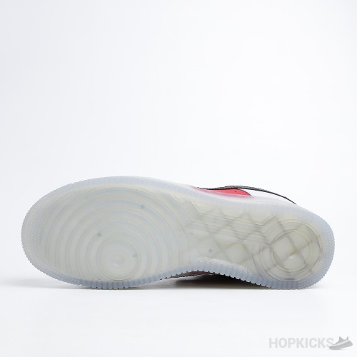 Nike Air Force 1 Low White Red Black (Icy Soles) (Dot Perfect)