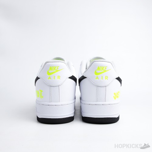 Nike Air Force 1 Low Just Do It White Volt (Dot Perfect)