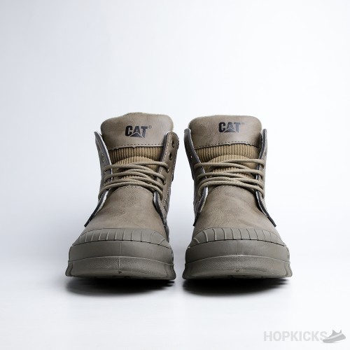 Cat Beige Grey High Top Boots (Premium Plus Batch)