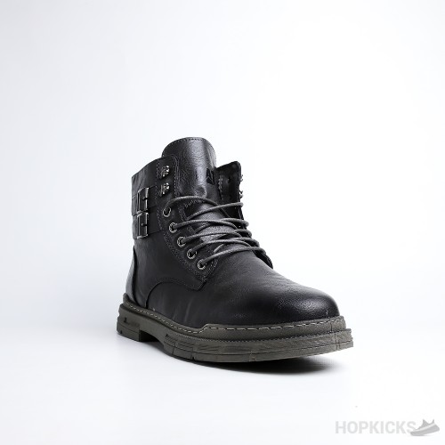 Cat Grey High Top Lace up Buckle Boots (Premium Plus Batch)