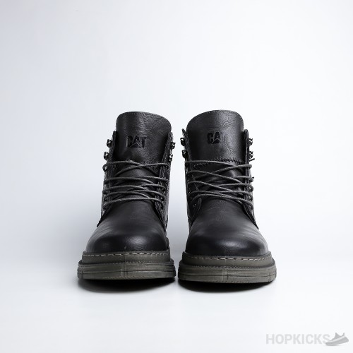 Cat Grey High Top Lace up Buckle Boots (Premium Plus Batch)