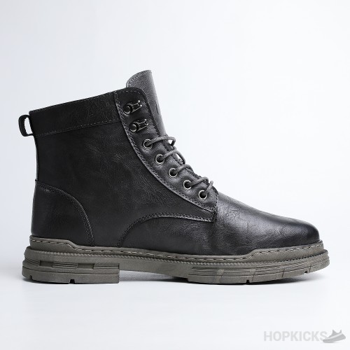 Cat Grey High Top Lace up Buckle Boots (Premium Plus Batch)