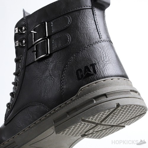 Cat Grey High Top Lace up Buckle Boots (Premium Plus Batch)