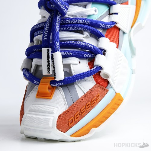 D&GG Mixed-Material Space Multicolour Sneakers (Dot Perfect)