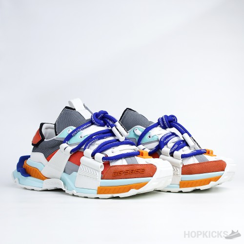 D&GG Mixed-Material Space Multicolour Sneakers (Dot Perfect)