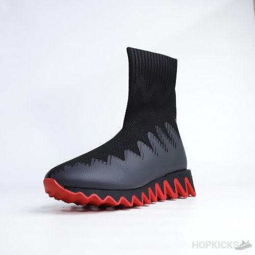 CL Sharky Sock Man Black Mesh Sneaker (Dot Perfect)