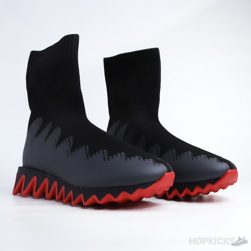 CL Sharky Sock Man Black Mesh Sneaker (Dot Perfect)