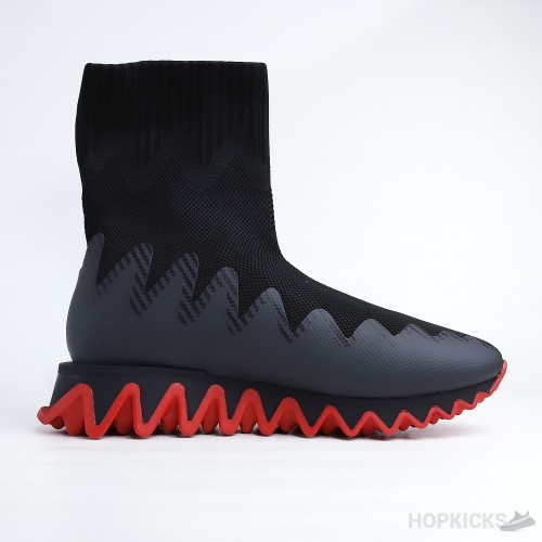 CL Sharky Sock Man Black Mesh Sneaker (Dot Perfect)