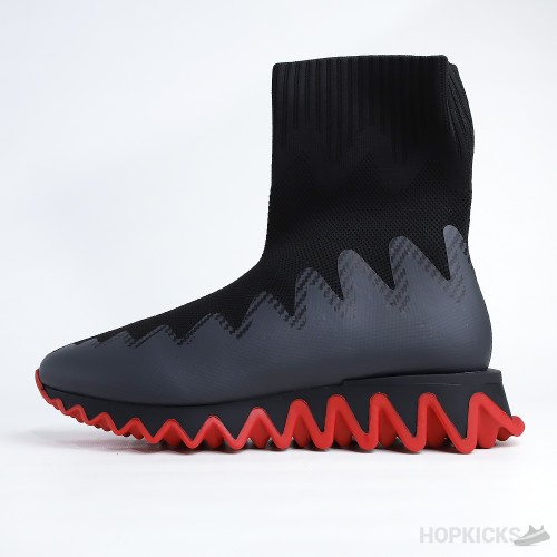 CL Sharky Sock Man Black Mesh Sneaker (Dot Perfect)